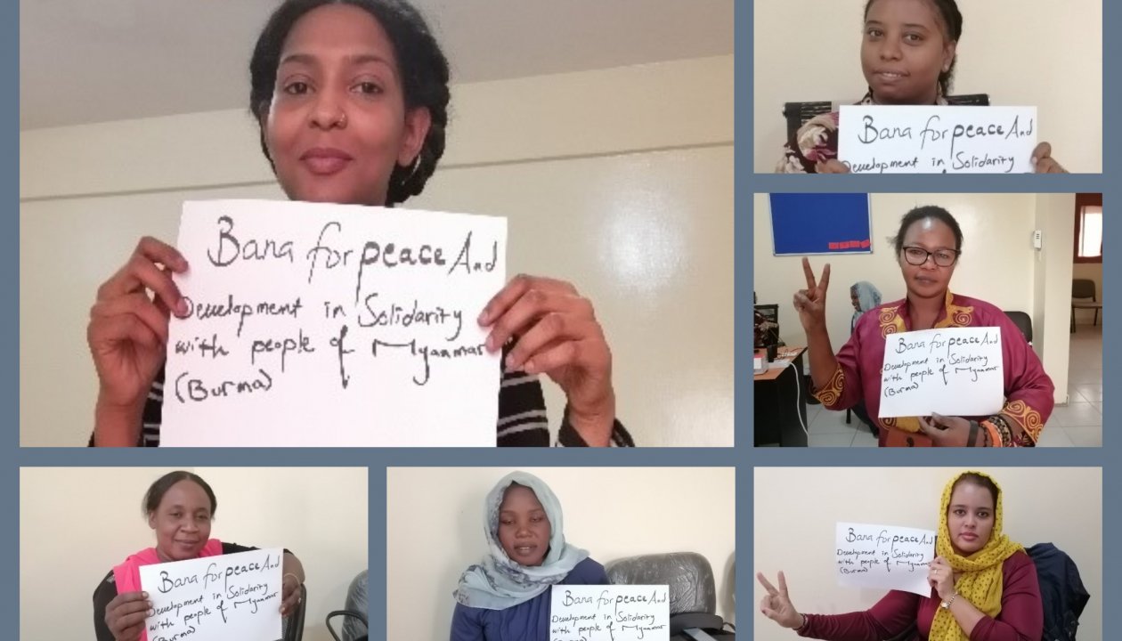 KURVE Wustrow Collage Bana Solidarity with Myanmar