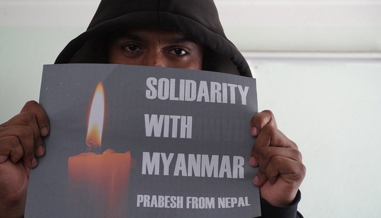 KURVE Wustrow Solidarity with Myanmar from Nepal