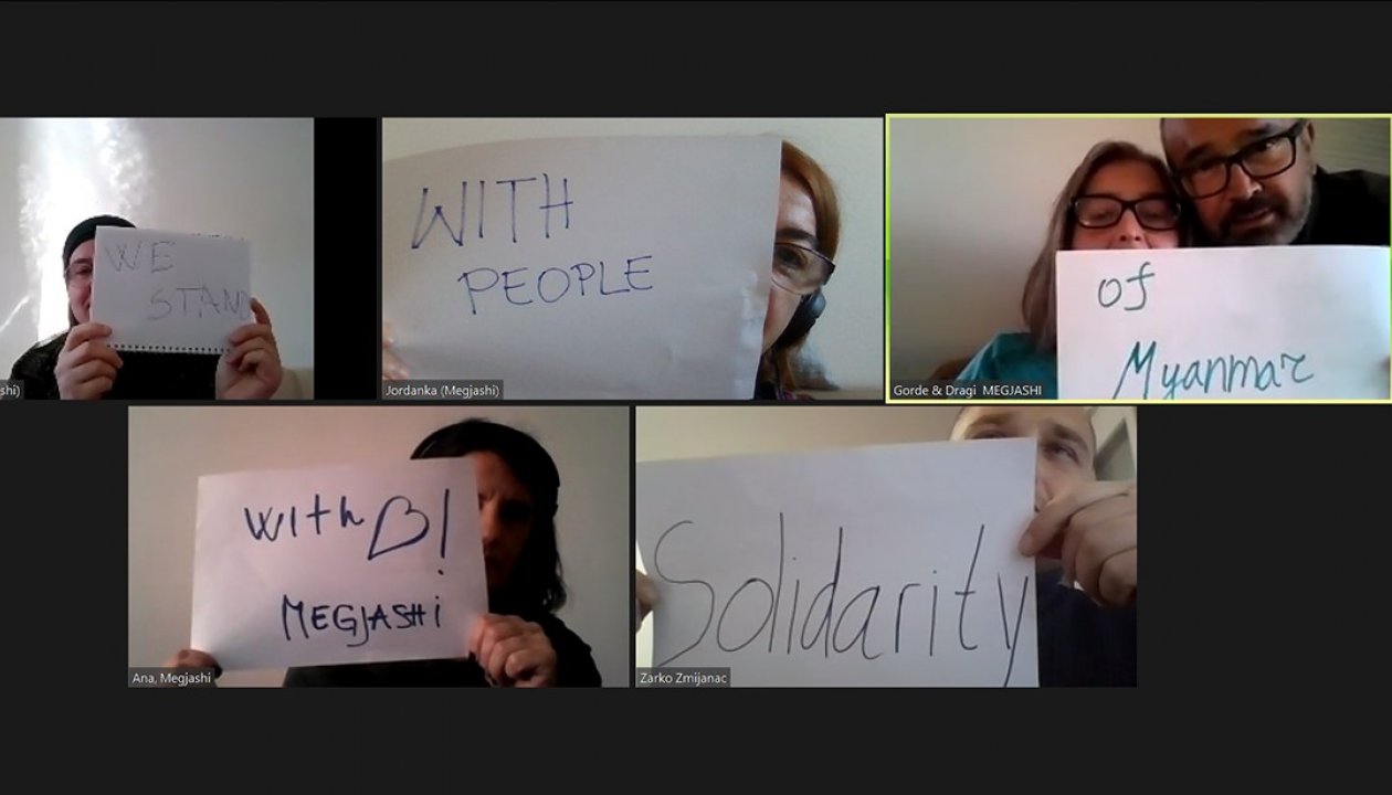  KURVE Wustrow Solidarity with Myanmar from Northern Macedonia