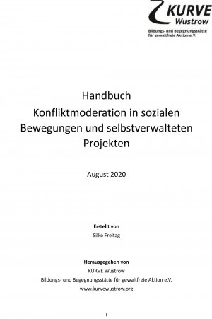 Handbuch Konfliktmoderation KURVE Wustrow Cover