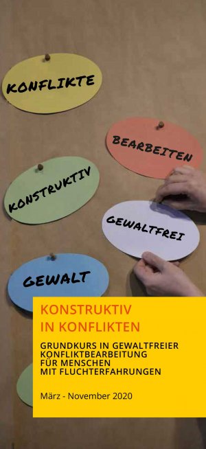 KURVE Wustrow Konstruktiv in Konflikten 2020 Flyer Cover
