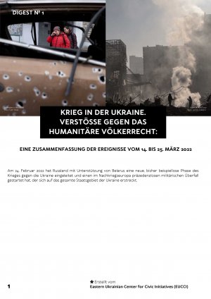 EUCCI Report MR Verletzungen Ukraine Digest Teil1 DE Cover