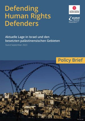 Policy Brief KURVE Wustrow HRDF PLEIS Defending Human Rights Defenders cover